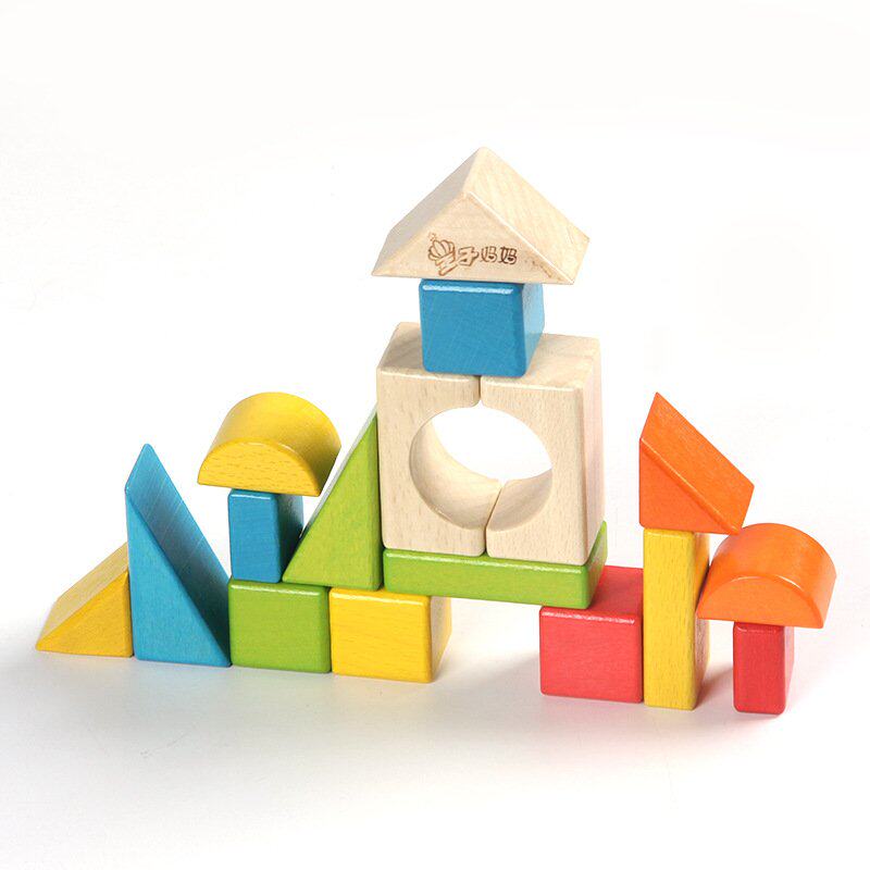 儿童木制玩具1-3岁男孩女孩形状颜色认知小拖车宝宝早教益智 CE24