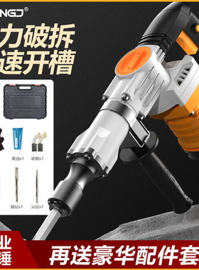 德国进口110V/220V电镐重型拆墙电锤破碎工业级插墙打线槽混泥土