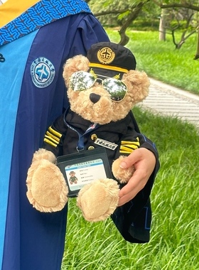 【现货】中航大机长熊礼物国航南航东航藏厦航川航海航幸福礼品袋