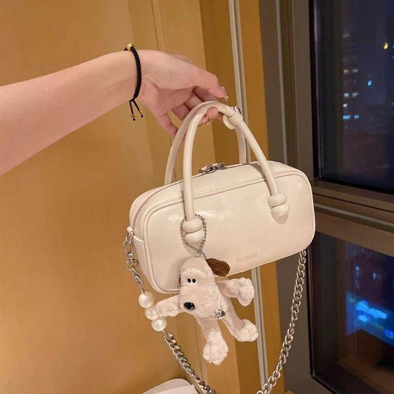 今年流行高级感保龄球包包2025新款波士顿手提包百搭单肩斜挎包女,箱包皮具/热销女包/男包,通用款女包,淘宝优惠券,粉丝福利购,淘宝优惠卷