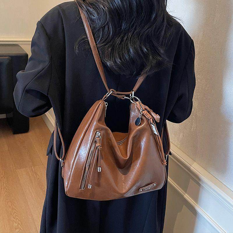 真皮双肩包包女2025新款一包三用多功能背包通勤托特包单肩腋下包,箱包皮具/热销女包/男包,通用款女包,淘宝优惠券,粉丝福利购,淘宝优惠卷