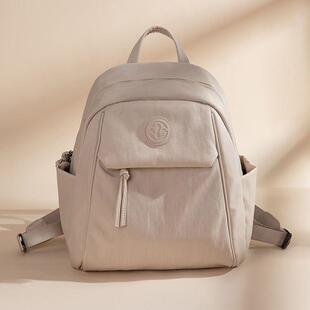 双肩包女2025新款时尚百搭大容量牛津布全布防水轻便旅行溜娃背包