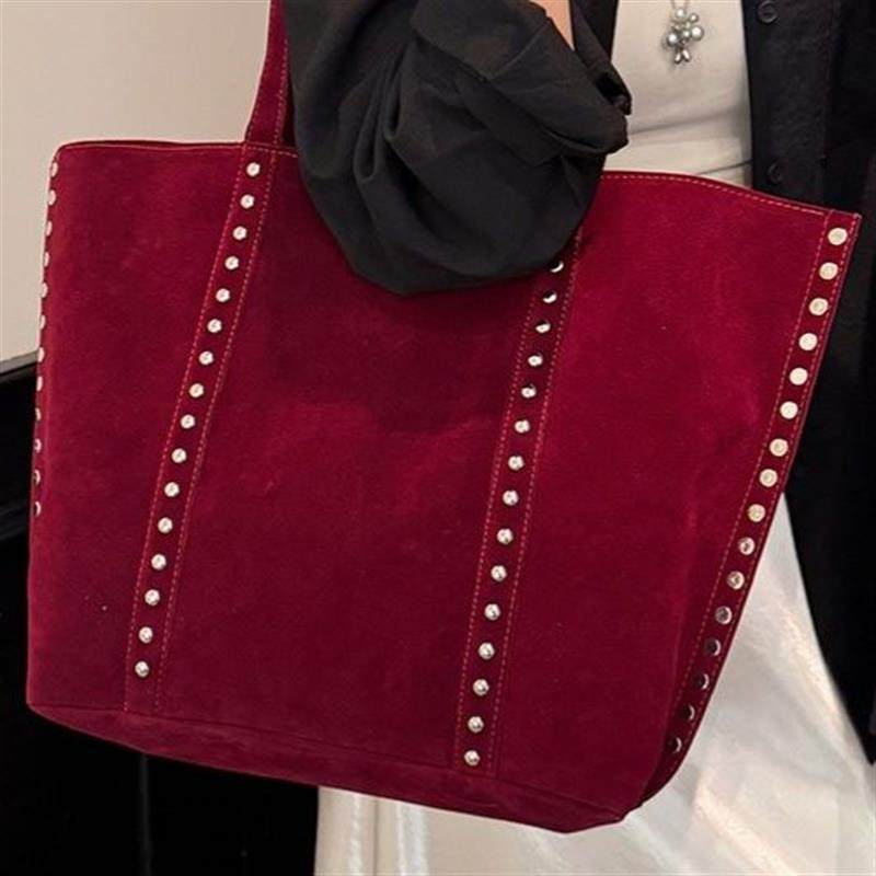 复古高级感鹿皮绒包包女2025新款百搭单肩腋下包通勤手提托特大包,箱包皮具/热销女包/男包,通用款女包,淘宝优惠券,粉丝福利购,淘宝优惠卷