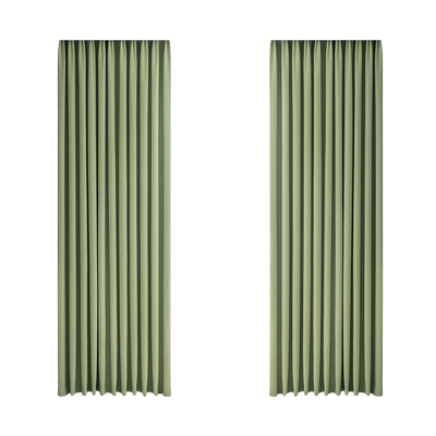 双面雪尼尔全遮光窗帘立体花边