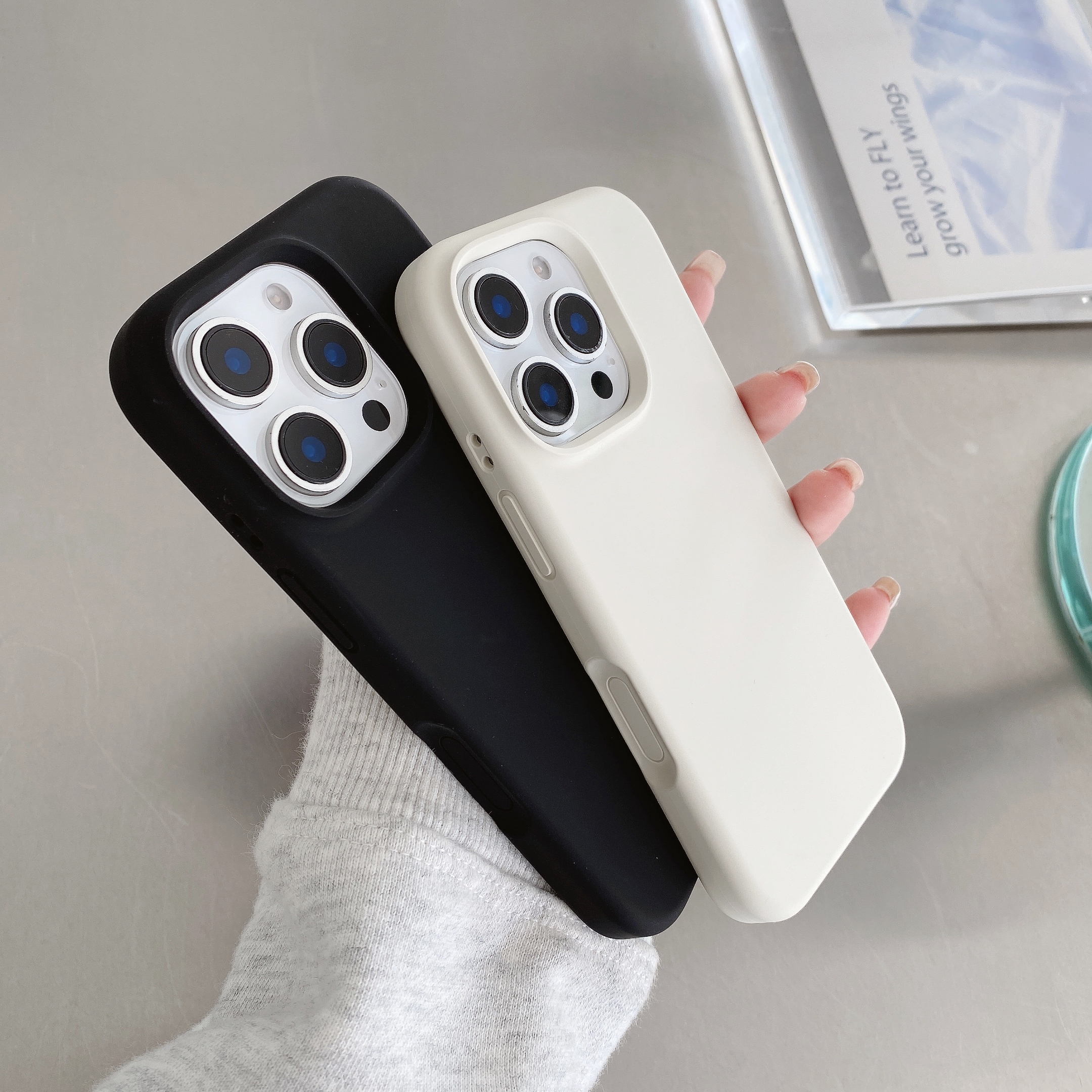 适用于苹果16pro手机壳高级感新款纯色液态硅胶iPhone16ProMax保护套全包边一体相机按键防摔简约轻薄16plus