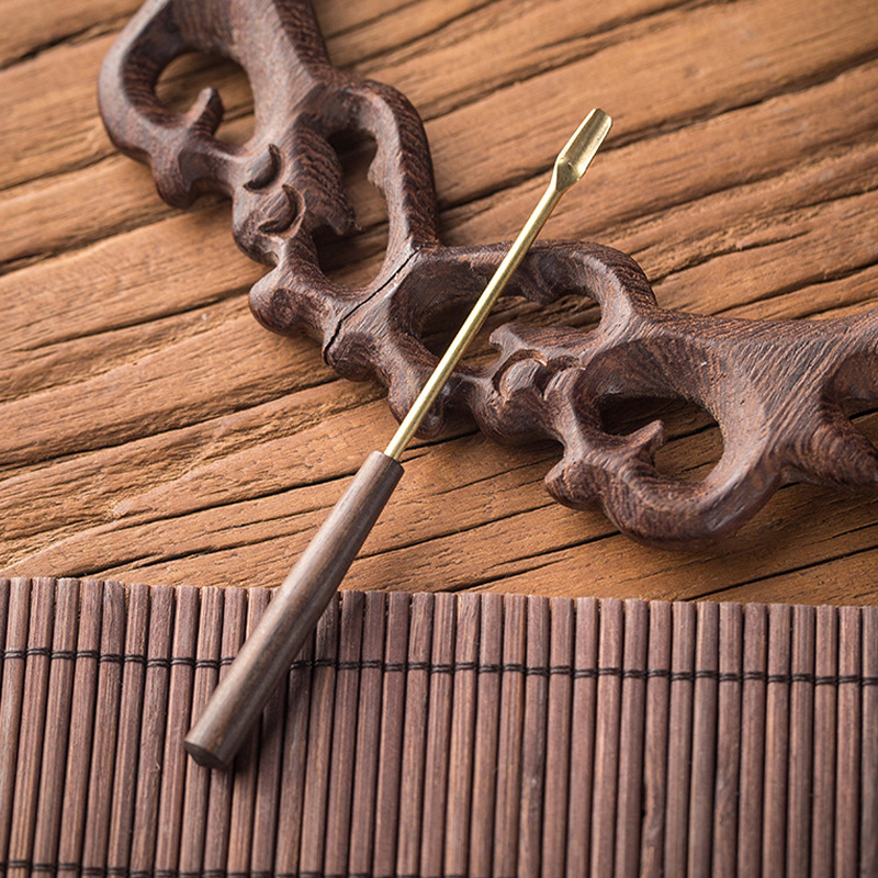 馥芳斋黑檀木铜鼻烟勺非子弹密封舱药粉香道壶碟瓶盒非承厂家直销