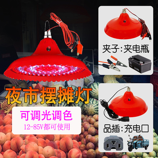 60v电瓶灯电动三轮车led照明灯生鲜水果熟食灯夜市摆地摊灯 12V