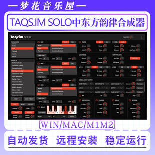 TAQS.IM SOLO中东韵味魔力振荡器混合合成器音源远程安装WIN/MAC