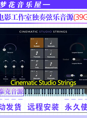 Cinematic Studio Strings电影工作室独奏弦乐音色康泰克编曲音源