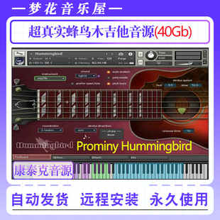 超真实蜂鸟木吉他音源Prominy Hummingbird康泰克kontakt编曲音色