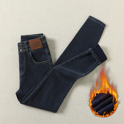 拉夏贝尔蓝灰小脚牛仔裤女2025秋