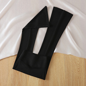 弹力提臀显瘦瑜伽裤 女2026春秋新款 喇叭裤 拉夏贝尔黑色高腰鲨鱼裤