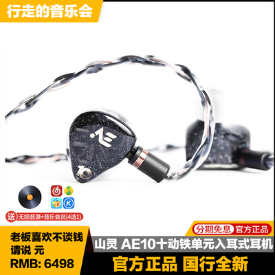 山灵10单元入耳式4.4发烧耳机