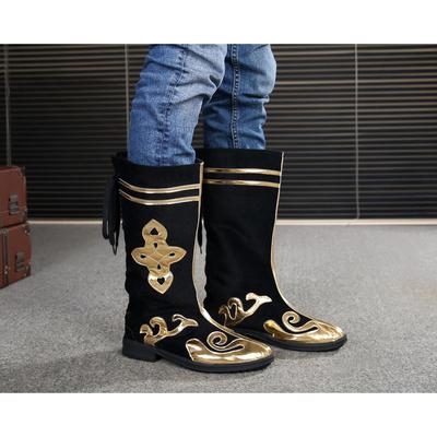 蒙古族舞蹈靴子藏族舞蹈靴子少数民族舞蹈鞋子演出靴子男女款