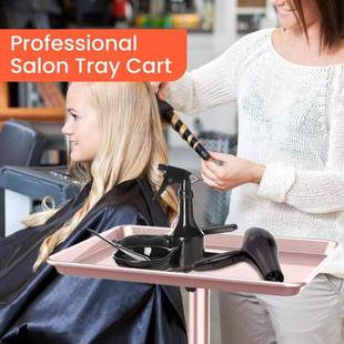 新款粉色沙龙托盘推车美容美发推车纹绣刺青工具架新品