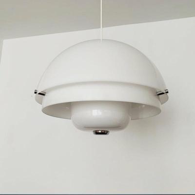 顾饰北欧丹麦餐厅吊灯1960S中古客厅卧室灯具太空时代简约奶白色