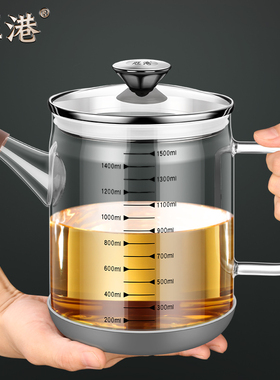 高硼硅玻璃油壶大口径密封家用厨房特大号储油罐耐高温不挂油油瓶