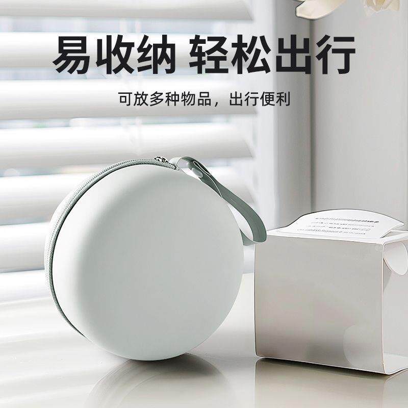 EVA防水圆形收纳包旅行便携式飞机高铁坐车U型枕护颈圆形收纳盒图片