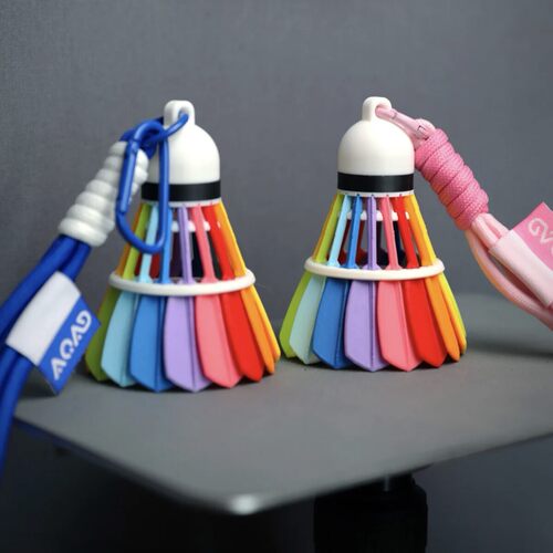 ins风羽毛球钥匙扣随身礼品