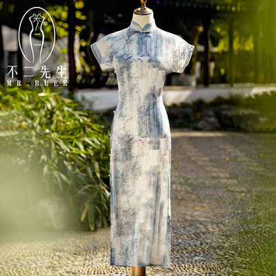 MRBUER新款气质旗袍高端连衣裙