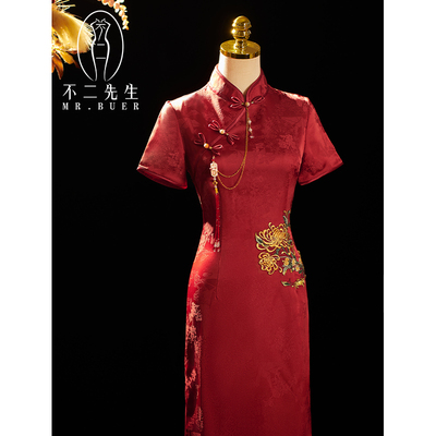 不二先生新中式敬酒服新中式旗袍