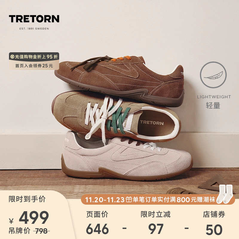 TRETORN新款复古薄底鞋