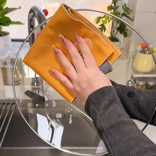 麂皮抹布家用厨房擦台面