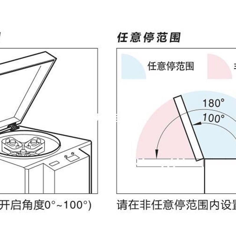 HFM2130/50阻尼合页任意停阻尼C铰链F扭矩十字隐藏合页HGRT30/50