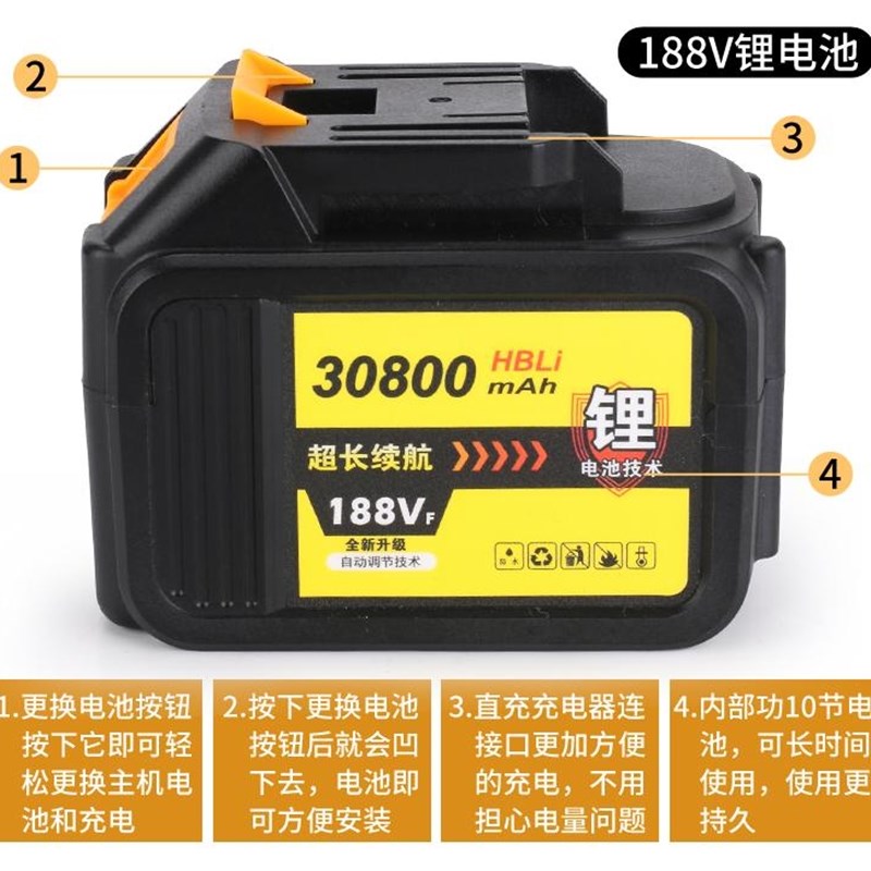 诗登堡通用锂电池电动扳手角磨机电锯风炮冲击扳手电池充电器配件