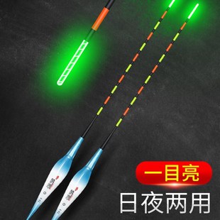 一目亮夜光漂日夜两用电子漂纳米加粗空心尾浮漂高灵敏一点亮鱼漂
