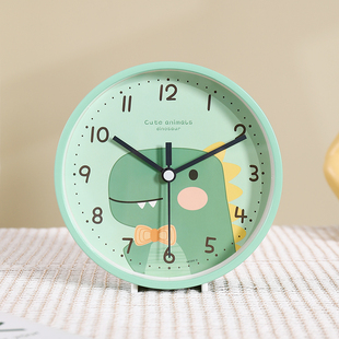 卡通台式 小时钟家用座钟客厅坐钟表静音台钟儿童房摆件免打孔挂钟