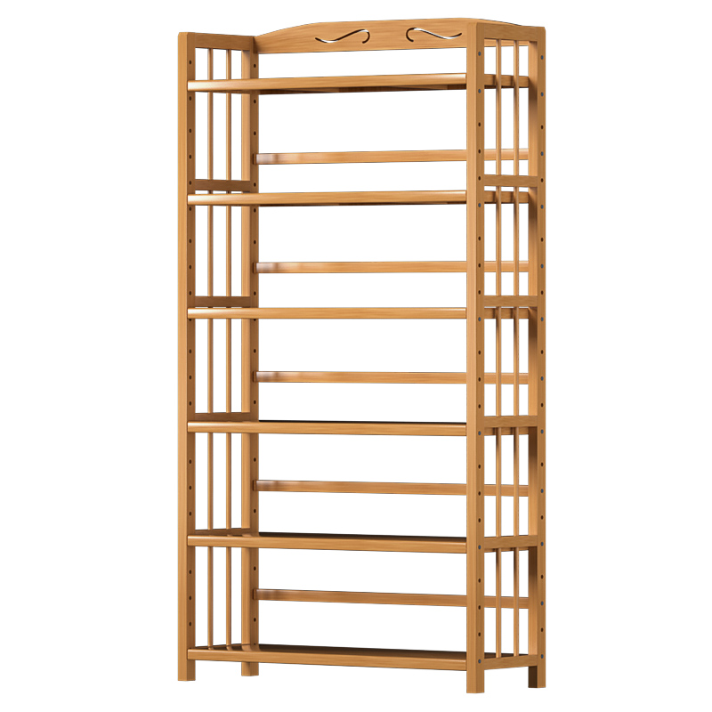 客厅置物架儿童实木多层简易小落地书架家用学生储物收纳书柜宿舍