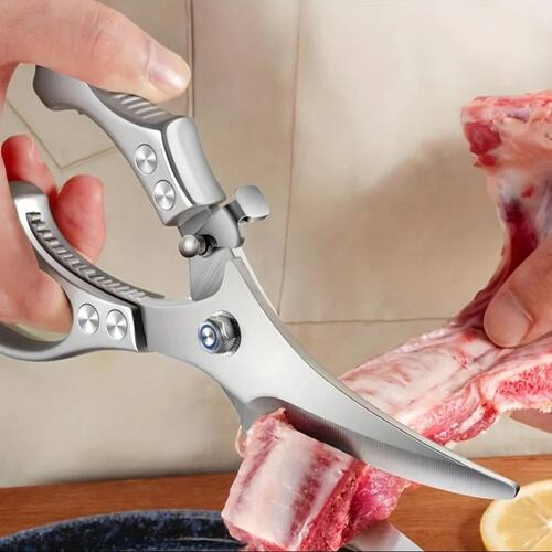 Heavy Duty Spring Kitchen Shears, Sharp Stainless Steel Scis