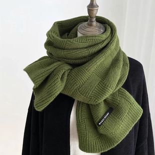 Scarf Solid Color Winter Warm Scarf Scarf for Men and Women