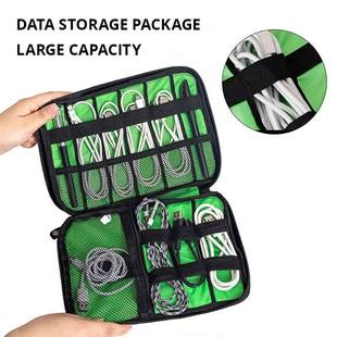 Storage Bag Electronic 1pc Organizer Green Accessory Black