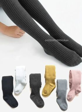 Spring Autumn Children Tights For Girls Cotton Knitted Kid's