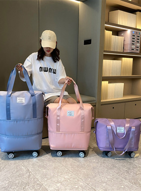 Rolling Duffle Bag with Wheels Luggage Travel Bag Carry on