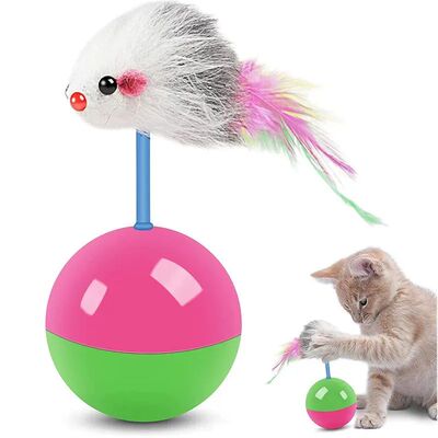 1PC Cat Toys Set Fun Teasing Cats And Dogs Self-Rolling Mous