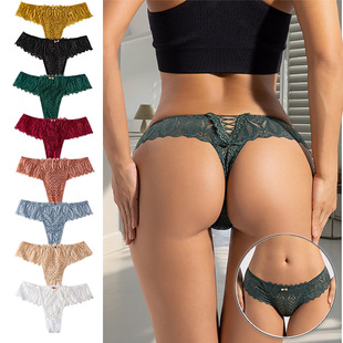 Bow Knot Lingerie Underwear Panties Cut Sexy Women Lace