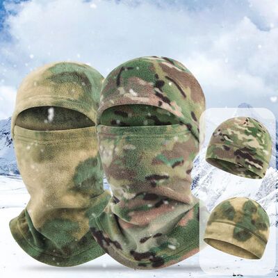 Beanie Men Cap Balaclava Autumn Winter Cycling Fleece Elasti