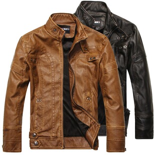 Winter men jackets leather jacket Motorcycle fluff coats man