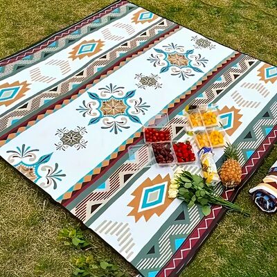 Outdoor Camping / Portable Beach Mat, PU Coated Oxford Cloth