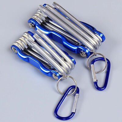 Portable 8 in 1 Folding Hex Wrench Multifunctional Hand Tool