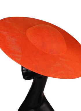 40Cm Fascinator Base Imitation Sinamay Round Wedding Party H