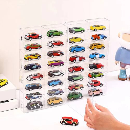 1pc multi-functional stackable 1:64 alloy car storage box, m