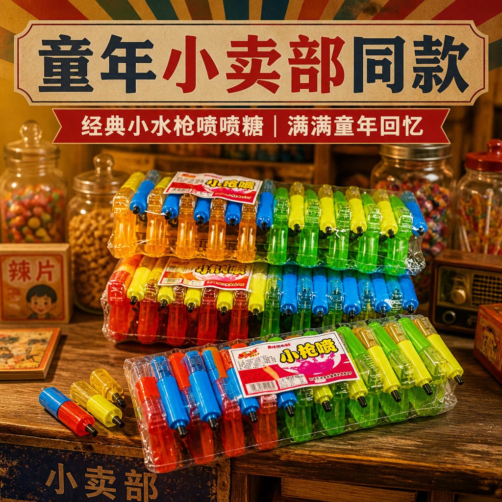 儿童小瓶装水果味喷雾糖果