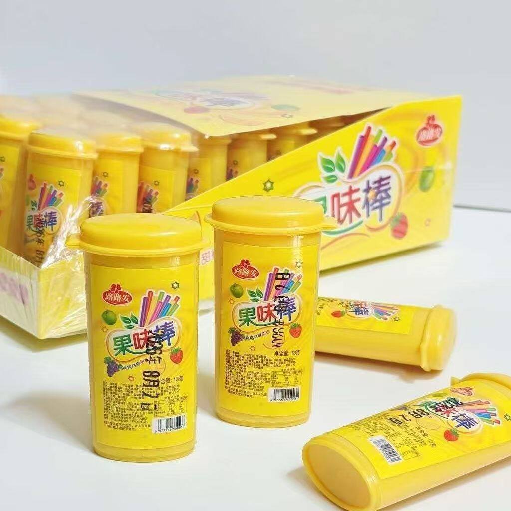 果味棒综合水果CC吸管糖果