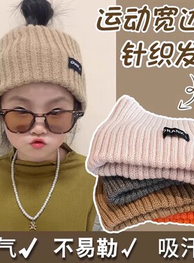 女宝秋季帽子脑门防风发带保暖冬