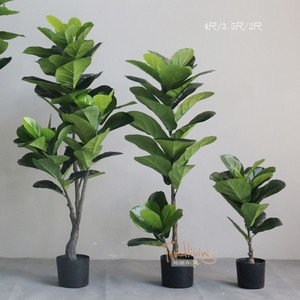 仿真琴叶榕橡皮树服装店卧办公室内客厅北欧落地绿植物盆栽景装饰
