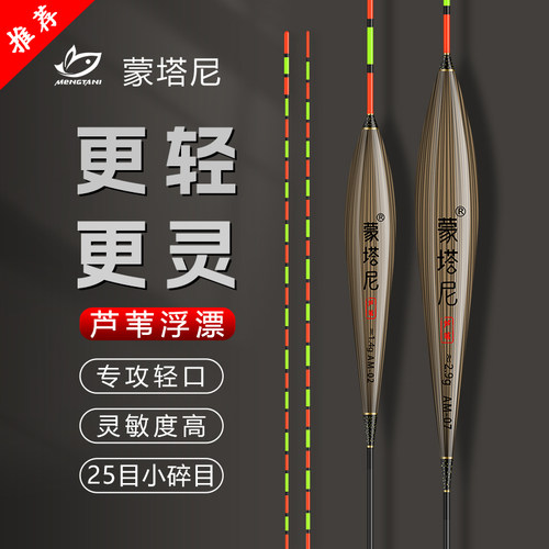 蒙塔尼小碎目细尾黑坑芦苇浮漂